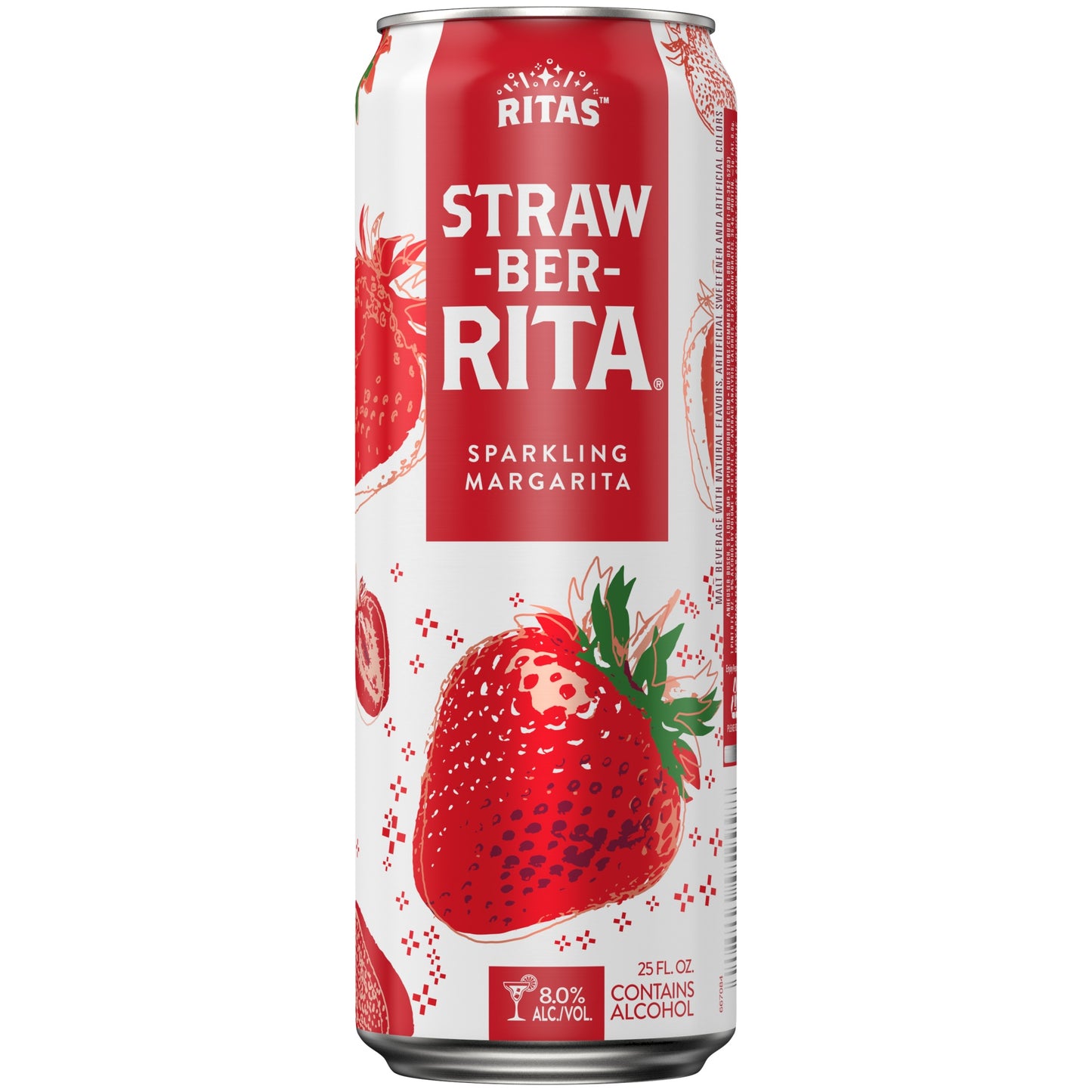 Ritas Straw-Ber-Rita Sparkling Margarita Taller Can
