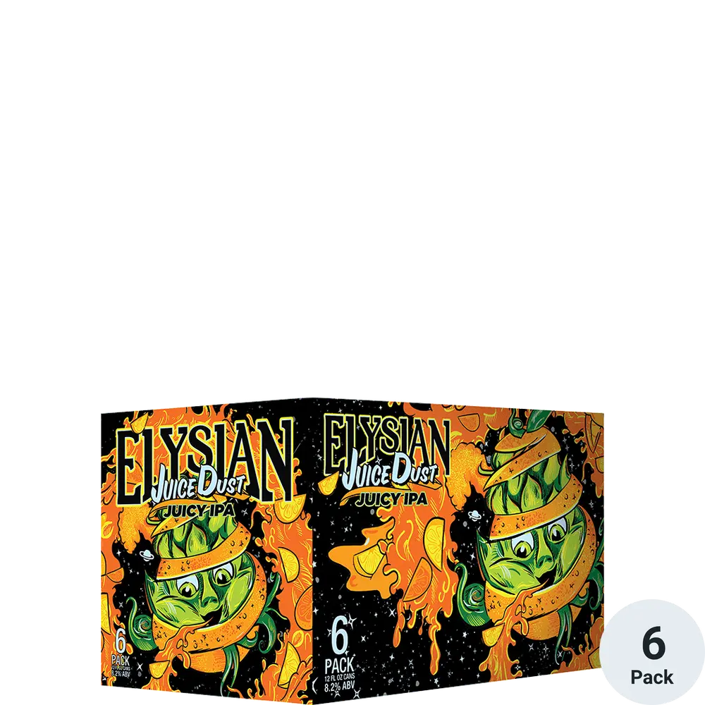 Elysian Juicey Dust Juice IPA Beer 6-Pack Cans