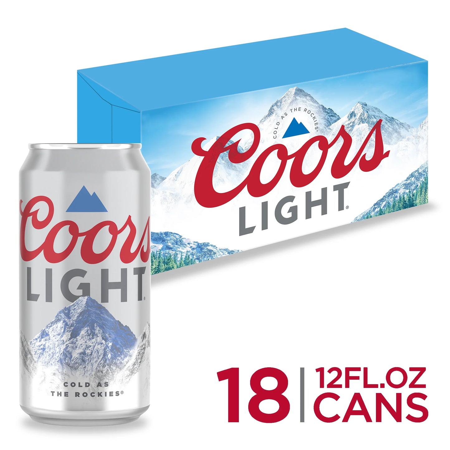 Coors Light Beer 18-Pack Cans