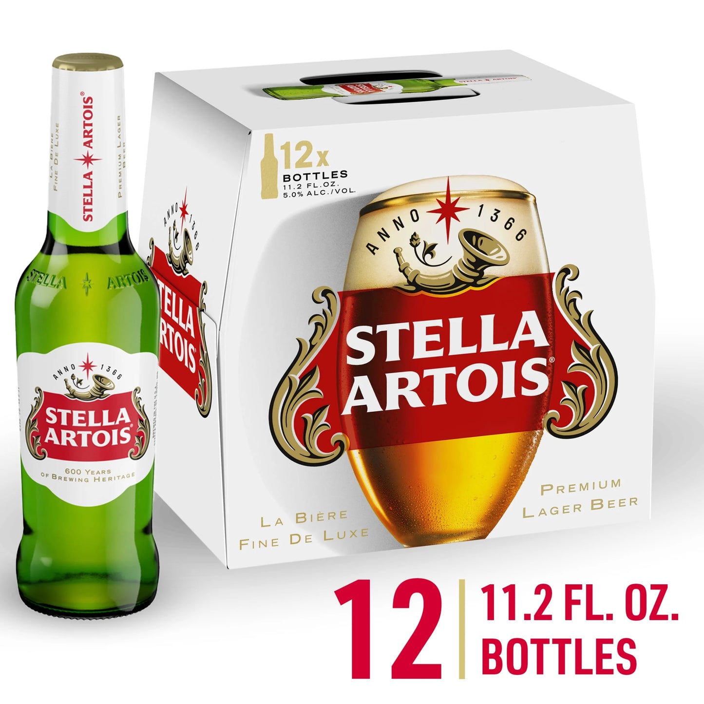 Stella Artois Beer 12-pack Bottles