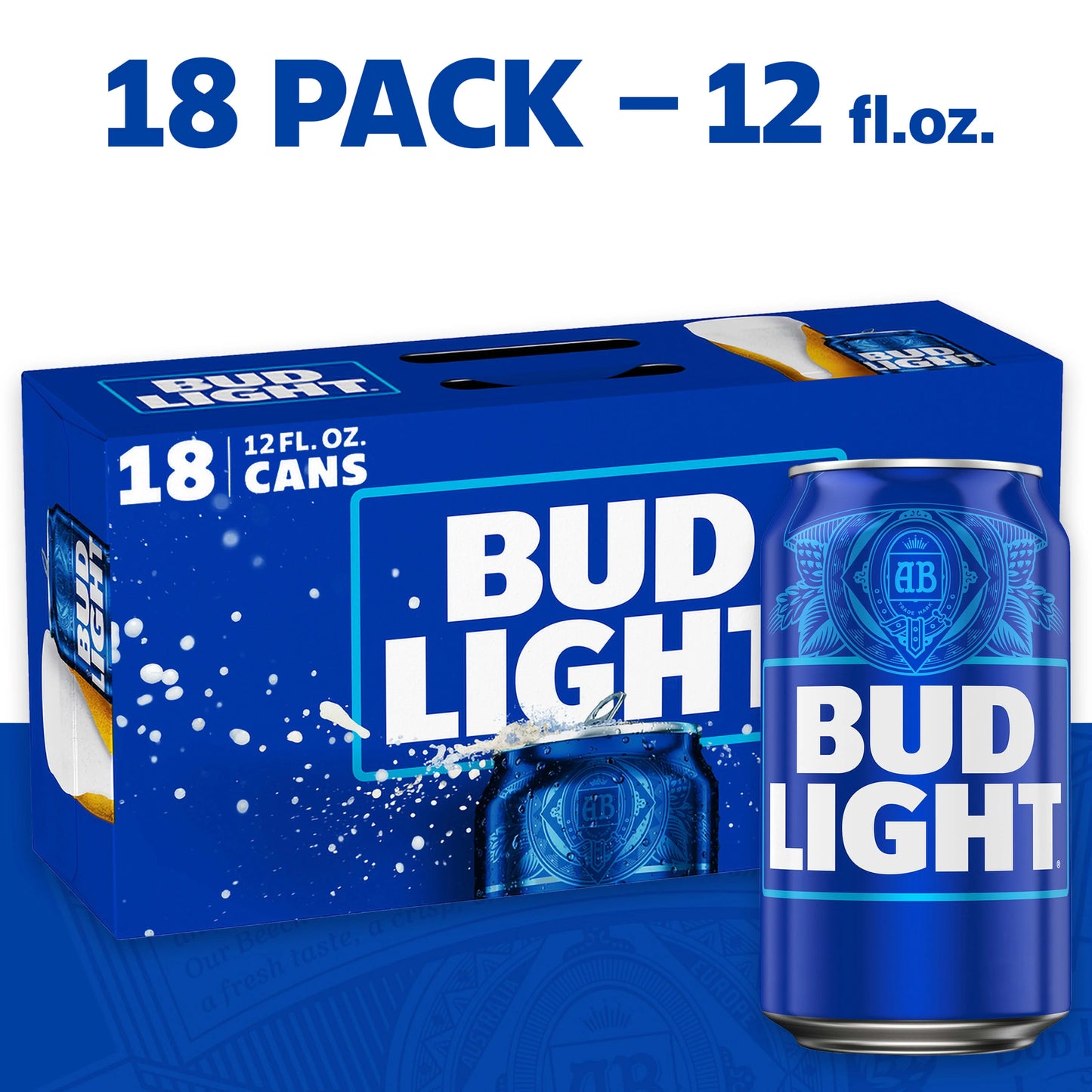 Bud Light Beer 18-Pack Cans