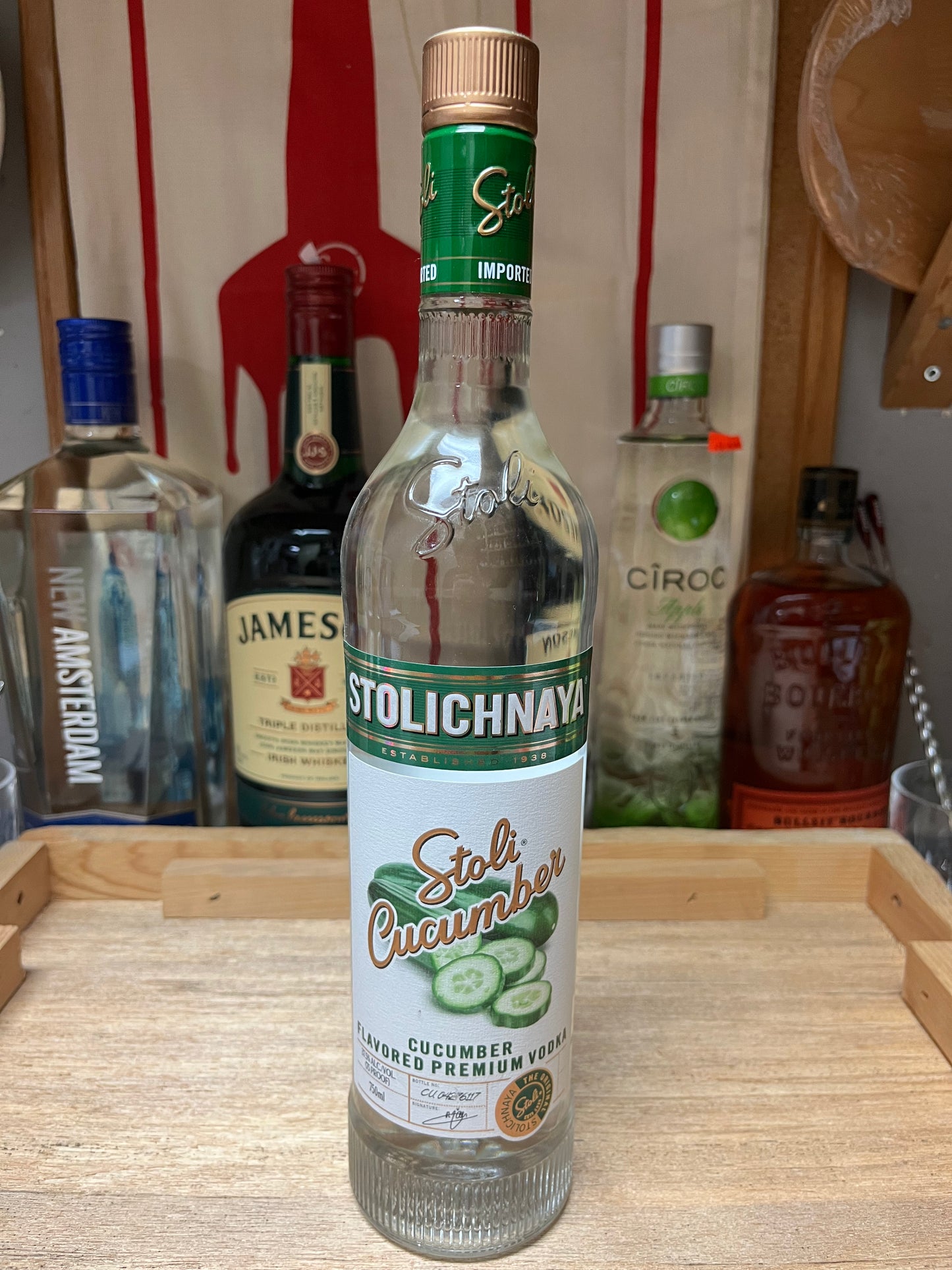 Stoli Vodka "Cucumber" (750 mL)
