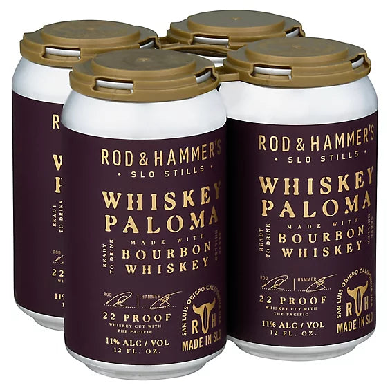 Rod & Hammer Whiskey Paloma Bourbon Whiskey 4-Pack