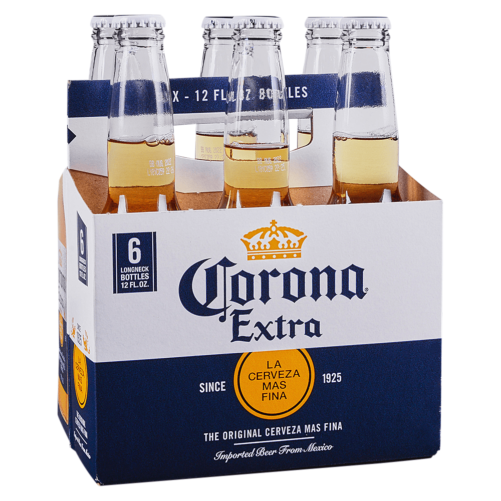 Corona Extra Beer 6-Pack Bottles