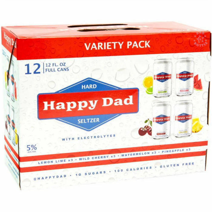 Happy Dad Hard Seltzer Variety Pack 12-Pack Cans