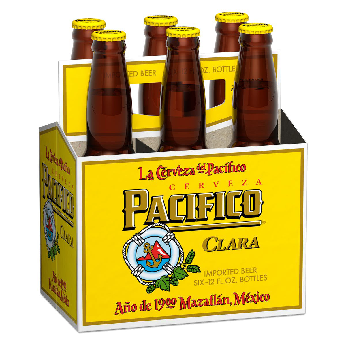 Pacifico Clara Beer 6-Pack Bottles