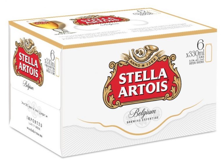 Stella Artois Six Pack Cans
