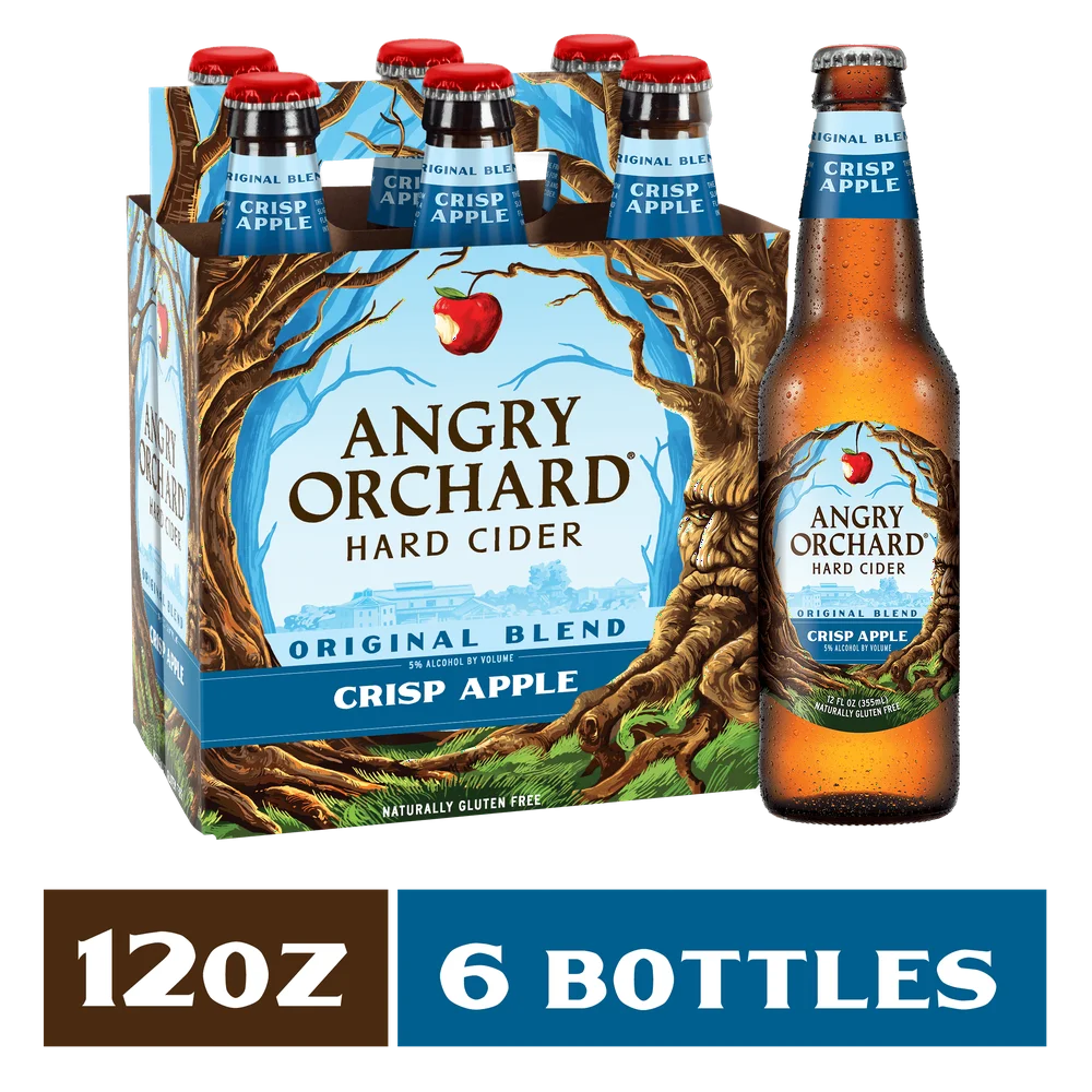 Angry Orchard Hard Cider "Crisp Apple" 6-Pack Bottles