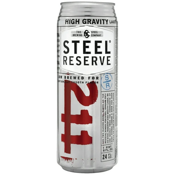 Steel Reserve Lager Taller Can