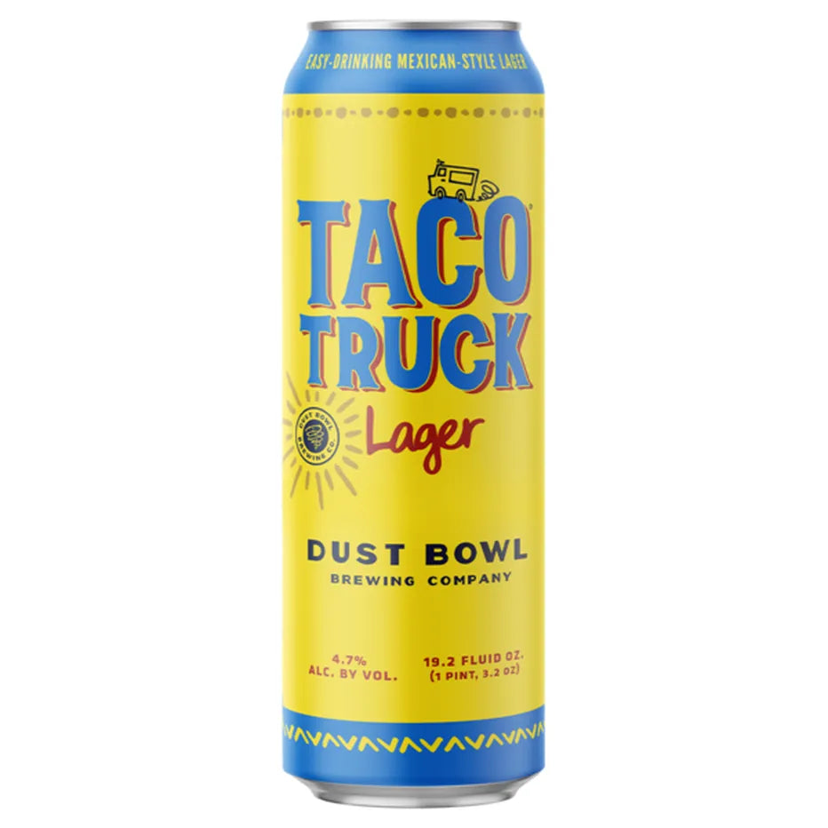 Taco Truck Lager Pint Size Can