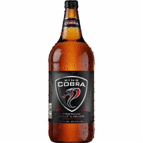 King Cobra Malt Liquor 40 oz Glass Bottle