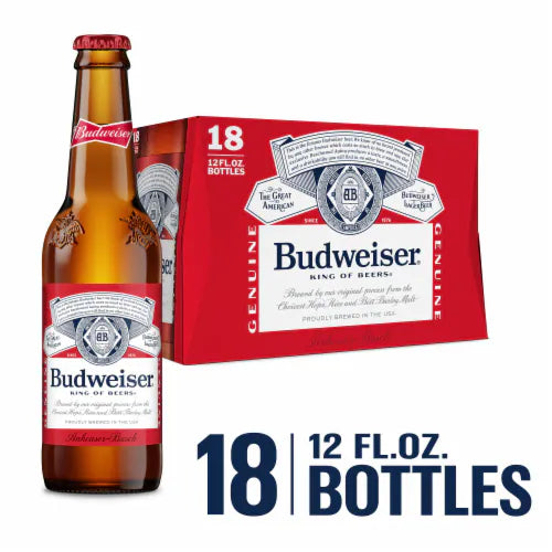 Budweiser Beer 18-Pack Bottles