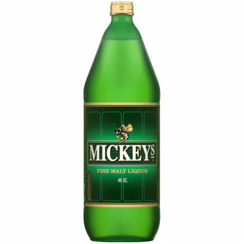 Mickeys Malt Liquor 40 oz Glass Bottle