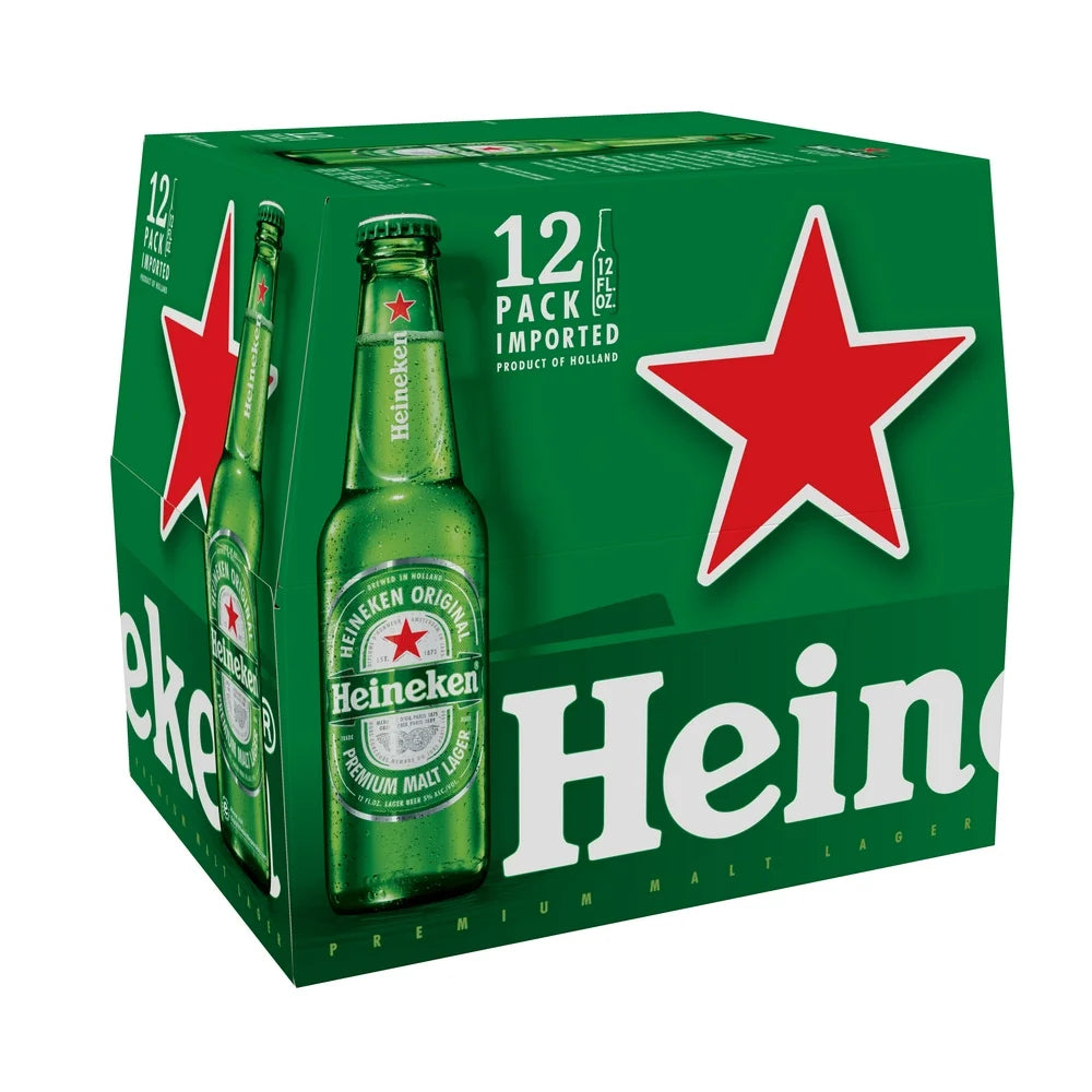 Heineken Beer 12-Pack Bottles