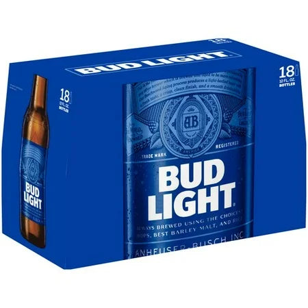 Bud Light Beer 18-Pack Bottles