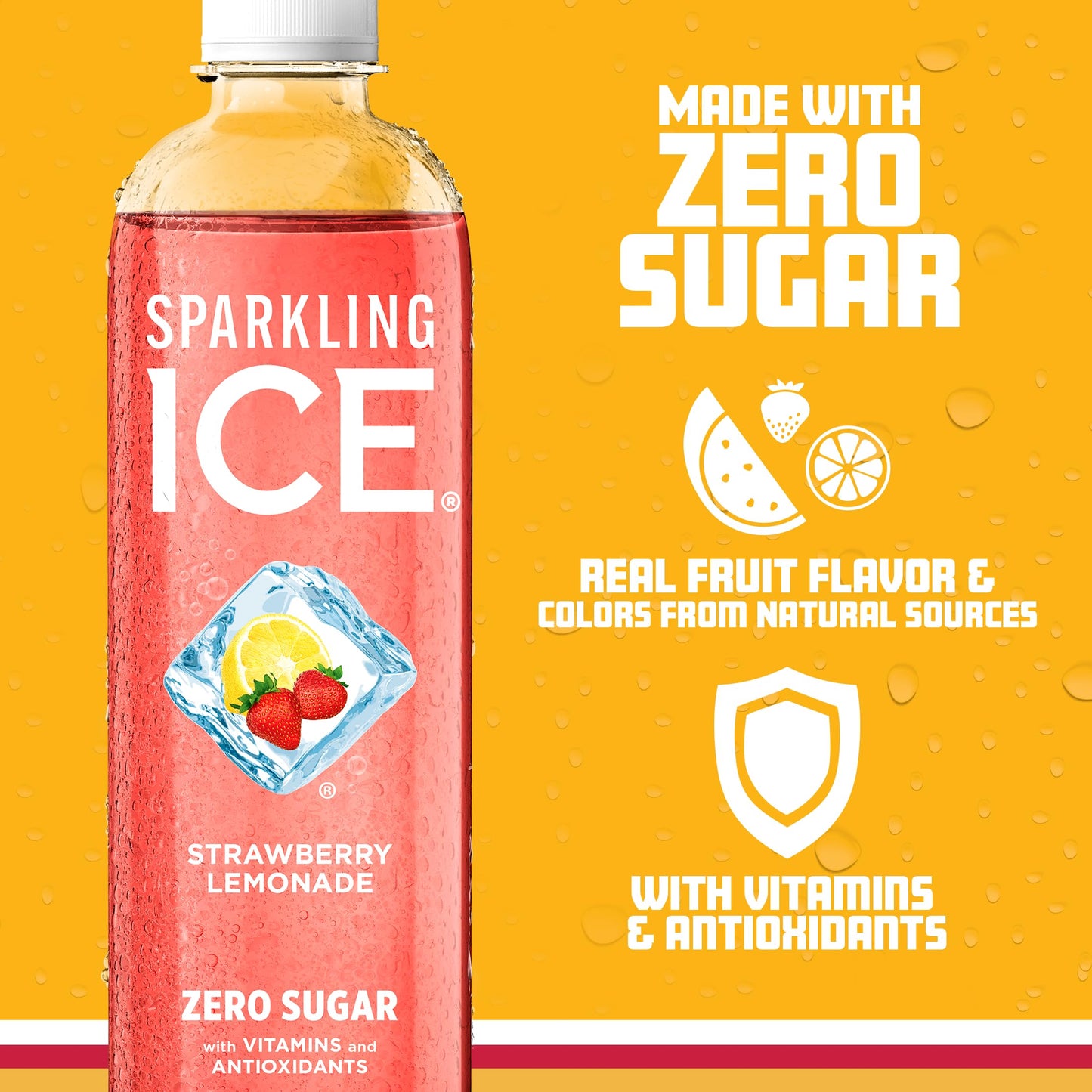 Sparkling Ice Strawberry Lemonade Zero Sugar
