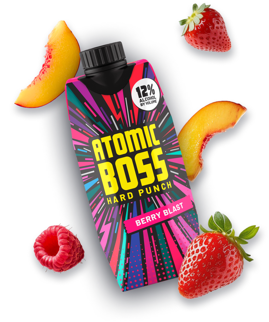 Atomic Boss Hard Punch Berry Blast