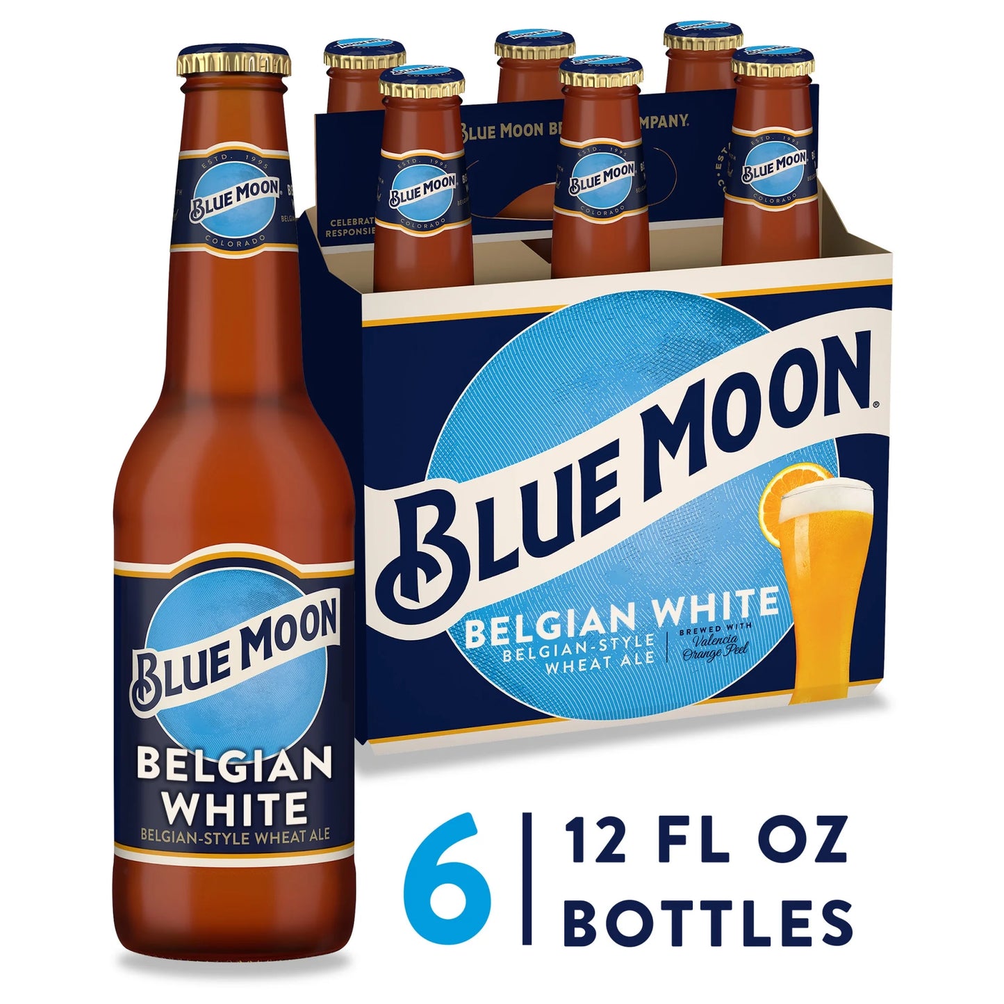 Blue Moon Belgian Wheat Beer 6-Pack Bottles