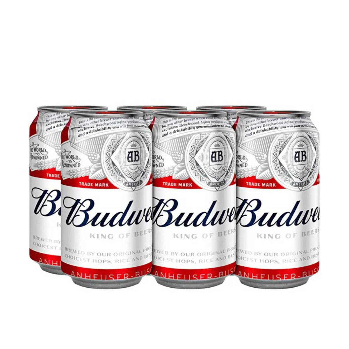 Budweiser Beer 6-Pack Cans Short