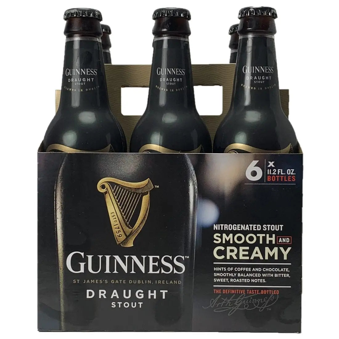 Guinness Draught Stout 6-Pack Bottles