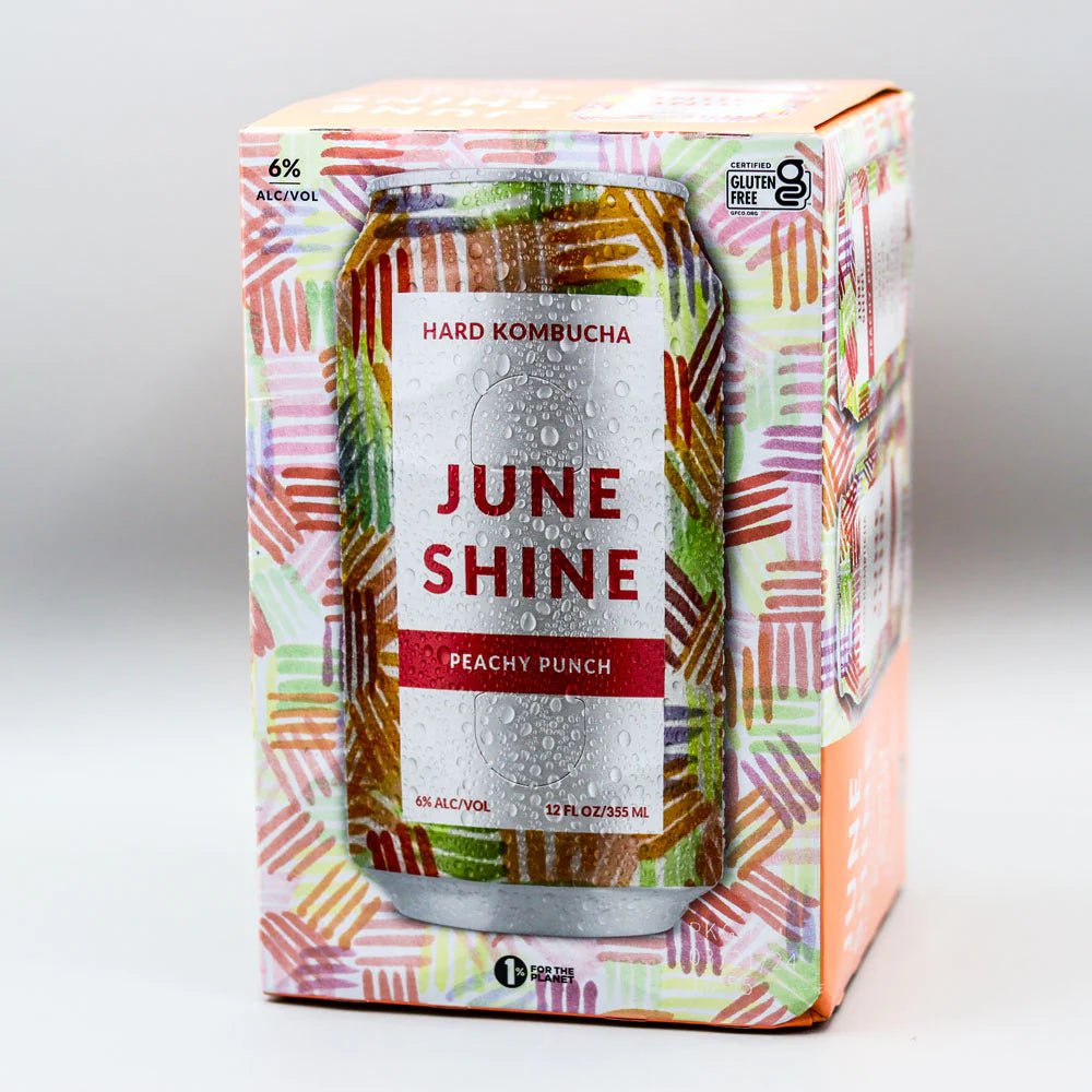 June Shine Hard Kombucha Peachy Punch 6-Pack