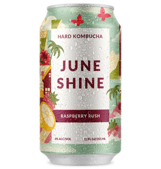 JuneShine Raspberry Rush Hard Kombucha
