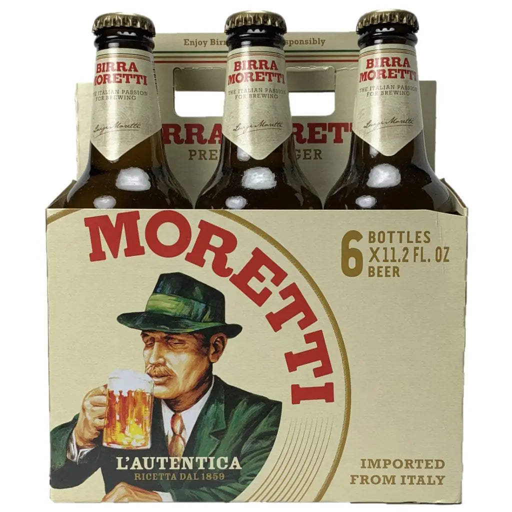 Moretti Italian Beer 6-Pack Bottles