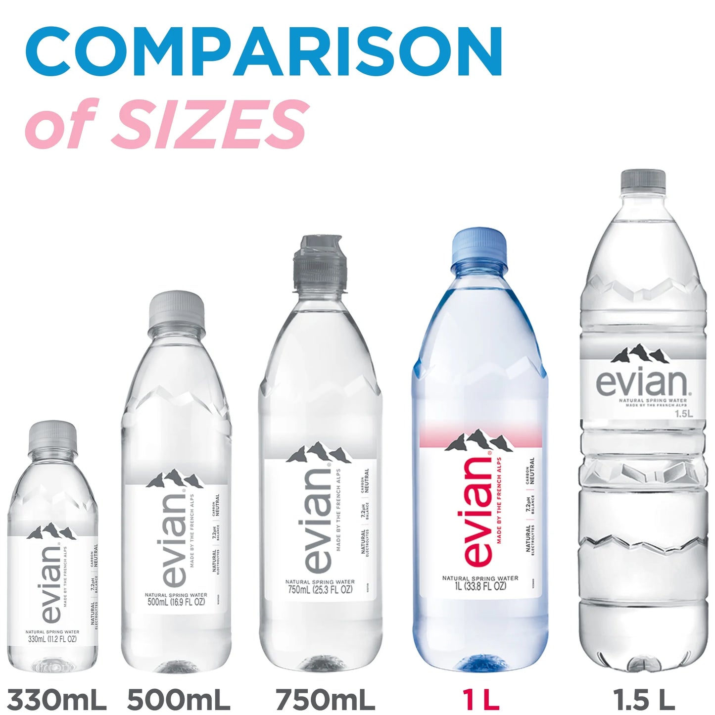 Evian Water Bottle 500 mL