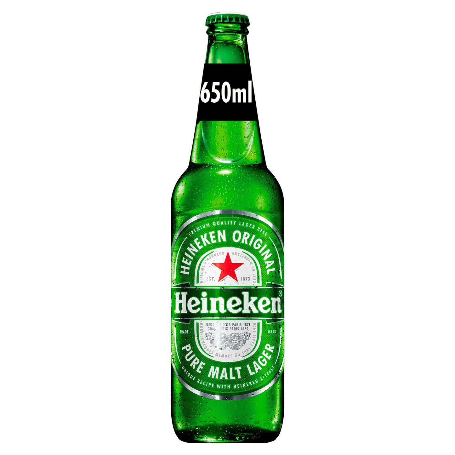 Heineken Lager Beer Tall Glass Bottle