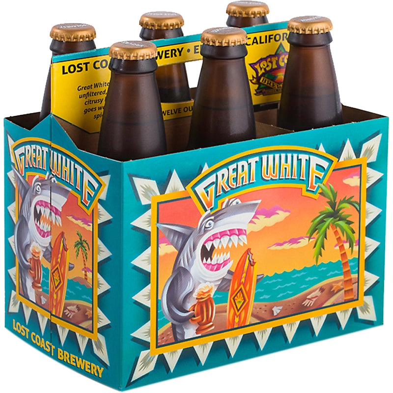 Lost Coast Great White Wheat Ale Beer 6-Pack Bottles