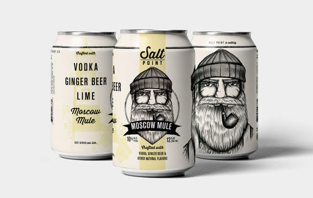 Salt Point Vodka Mule Cocktail (1 Can)